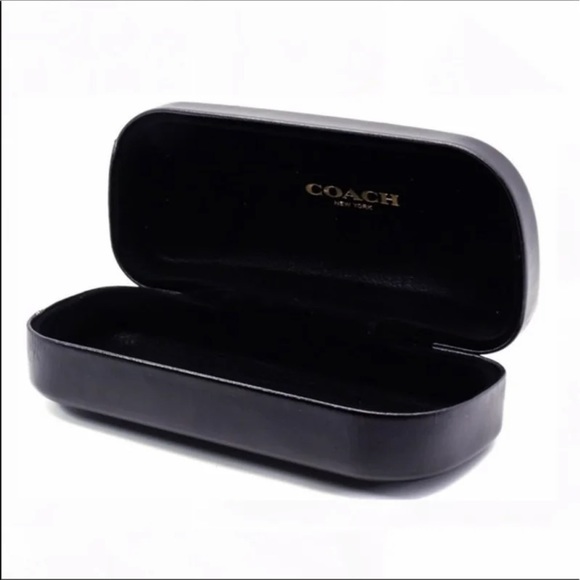 Coach black sunglass case